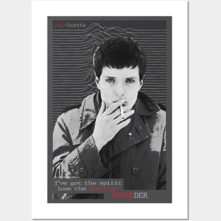 IAN CURTIS (GREY) Posters and Art